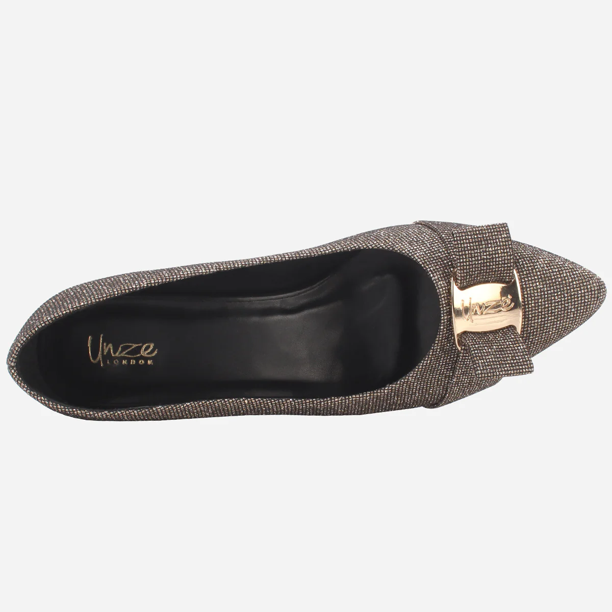 Womens "CALLIAS" Block Heeled Slip On Courts - Image 4