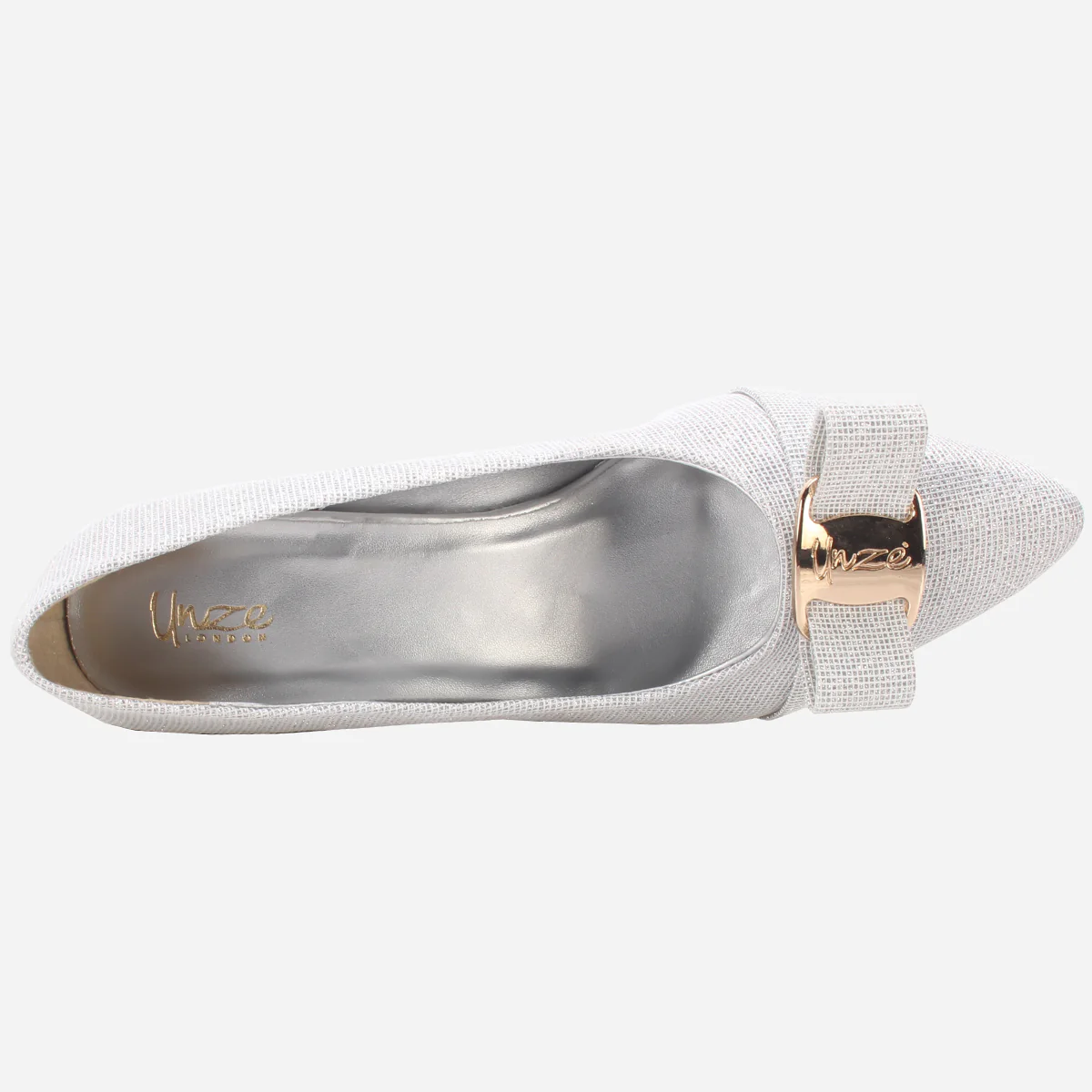 Womens "CALLIAS" Block Heeled Slip On Courts - Image 4