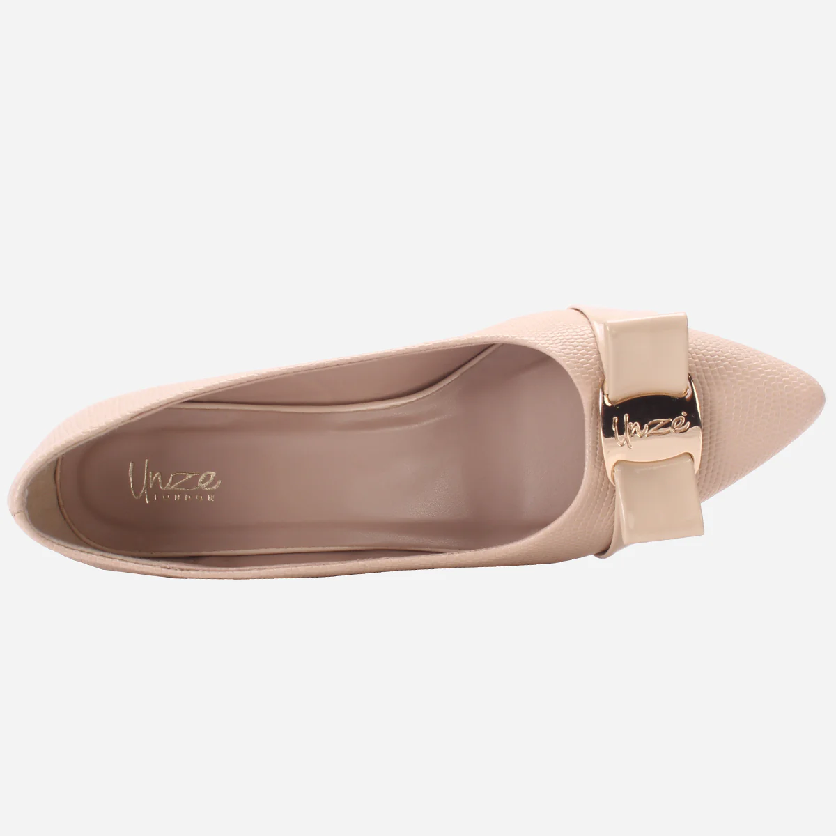 Womens "CALLIAS" Block Heeled Slip On Courts - Image 4