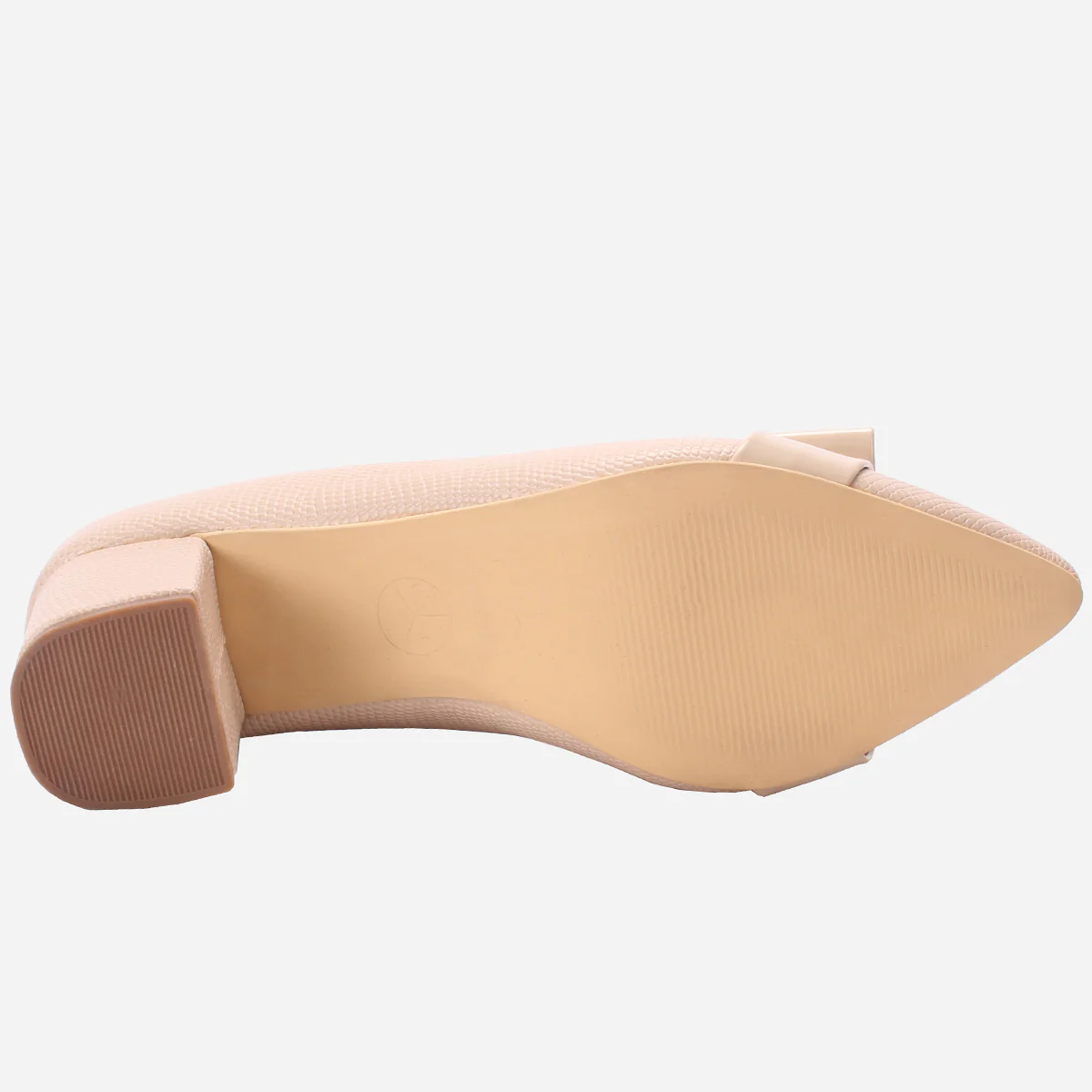 Womens "CALLIAS" Block Heeled Slip On Courts - Image 5