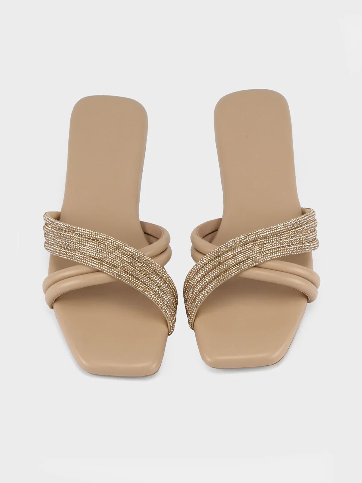 Womens "CELLA" Crossover Stylish Slippers - Image 4