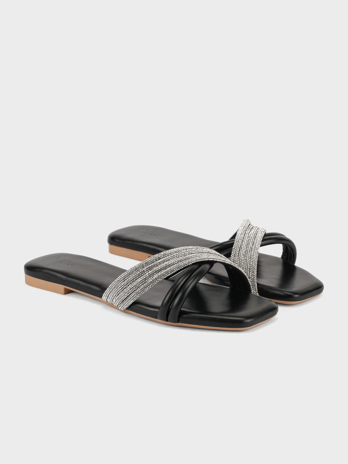 Womens "CELLA" Crossover Stylish Slippers - Image 2