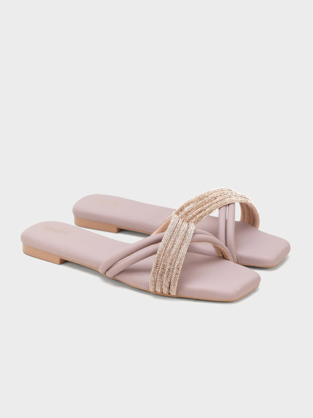 Womens "CELLA" Crossover Stylish Slippers - Image 2