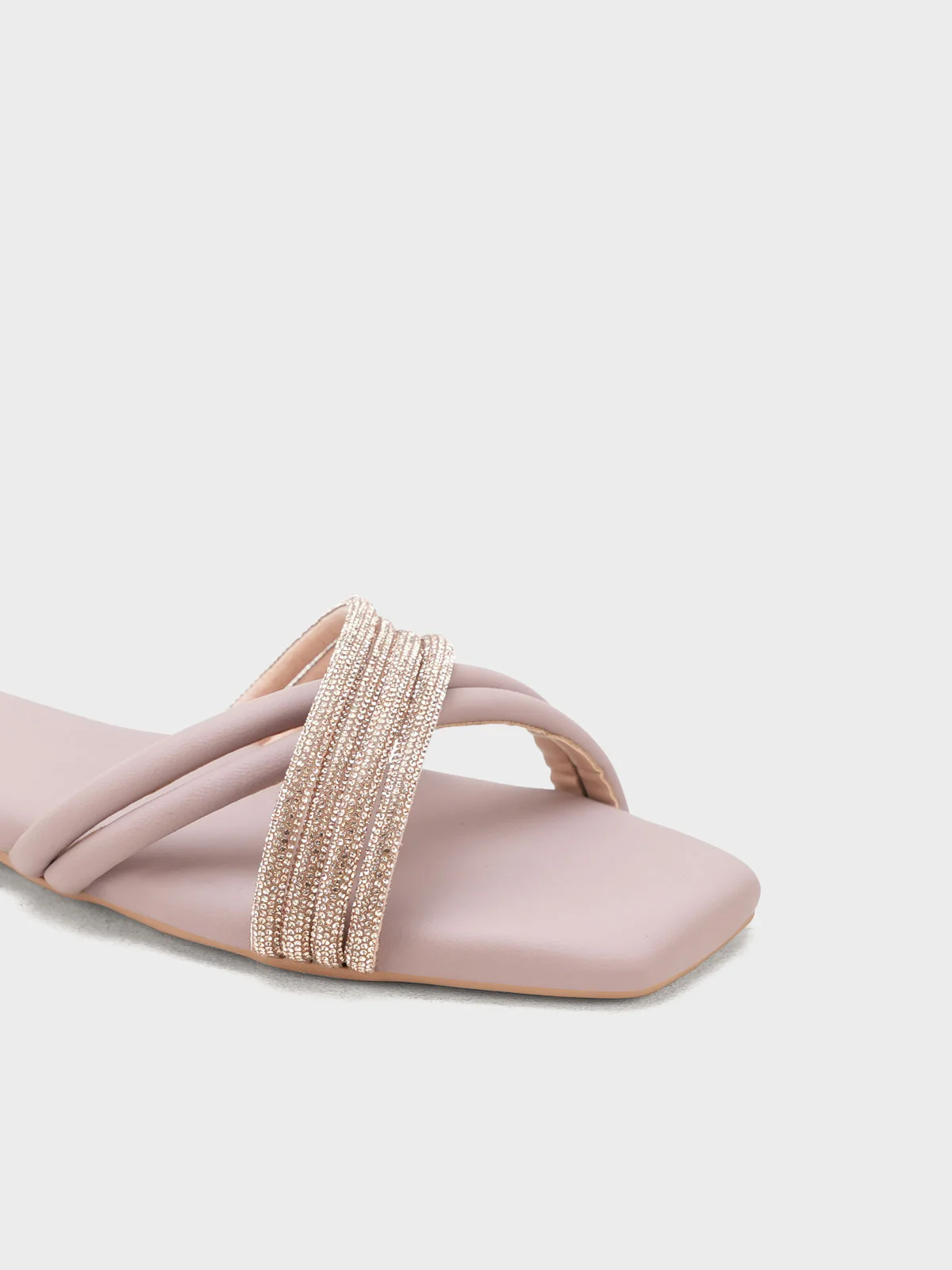 Womens "CELLA" Crossover Stylish Slippers - Image 3