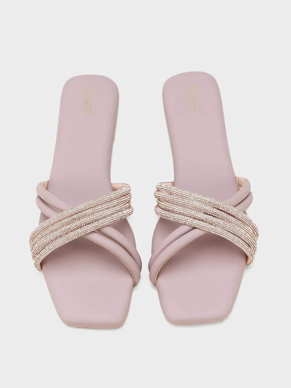 Womens "CELLA" Crossover Stylish Slippers - Image 5
