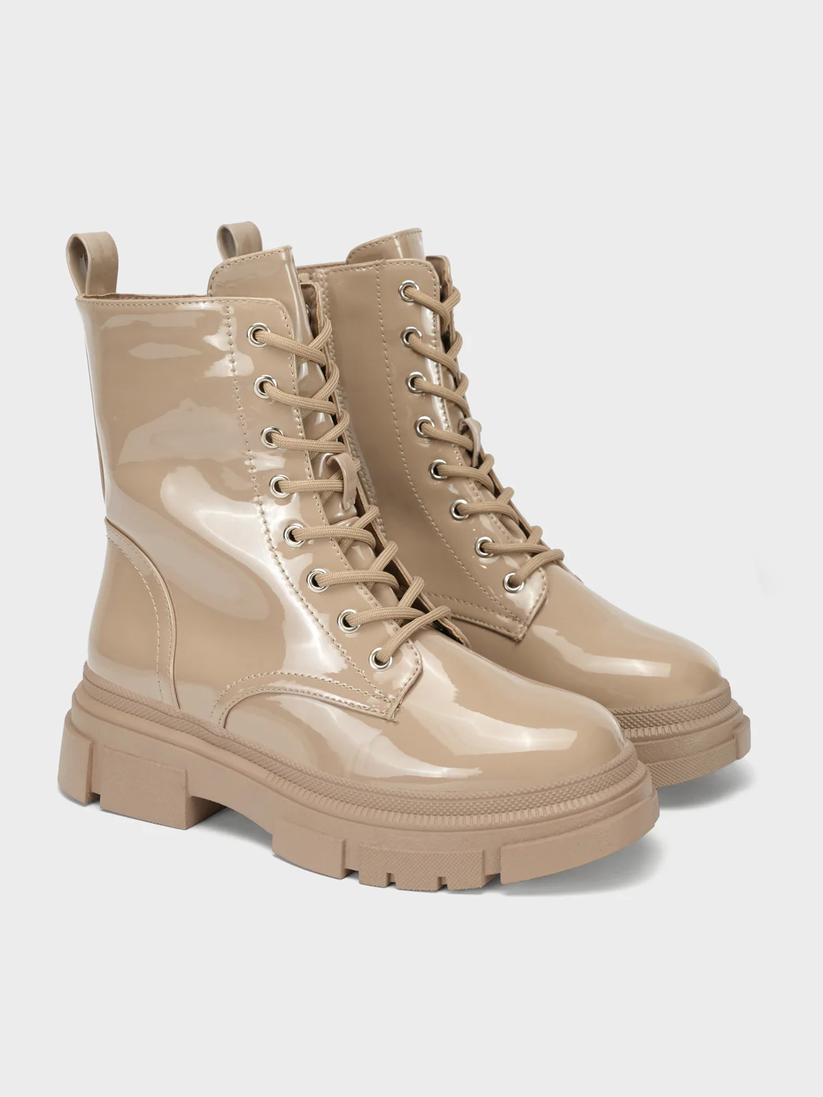 Womens "CEPOS"Laced Up Round Toe Boots - Image 2