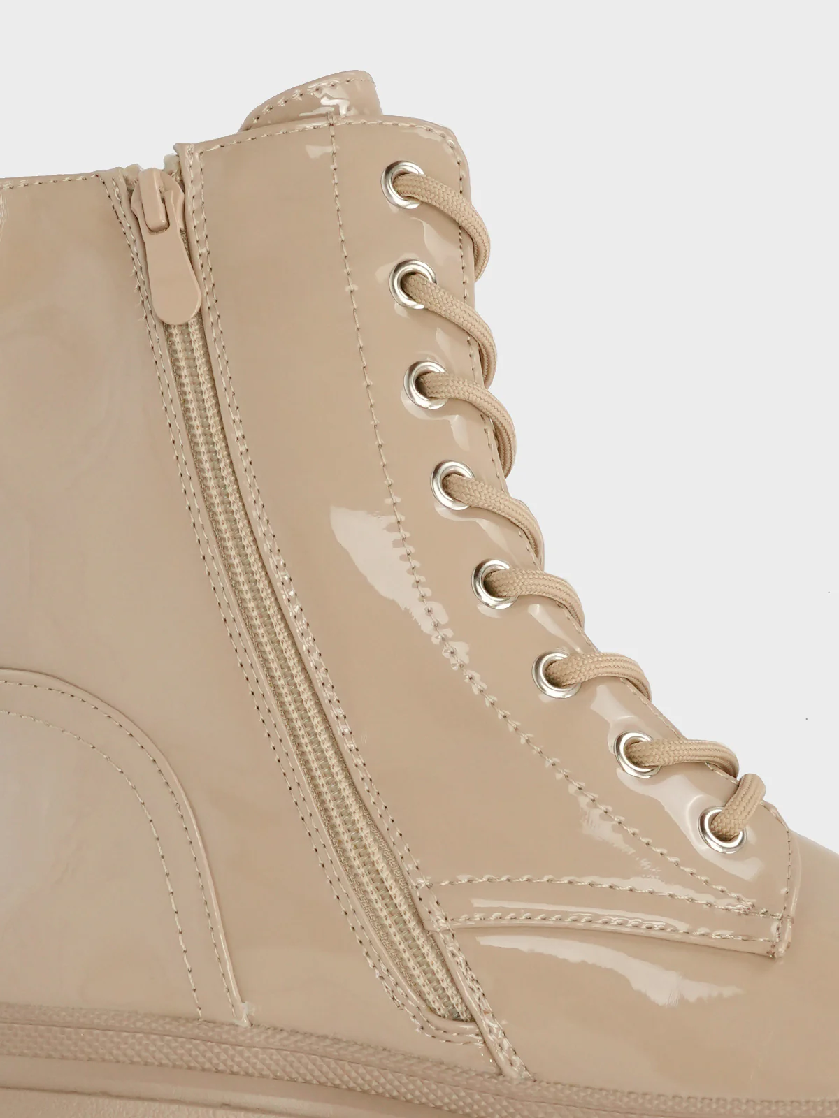 Womens "CEPOS"Laced Up Round Toe Boots - Image 4