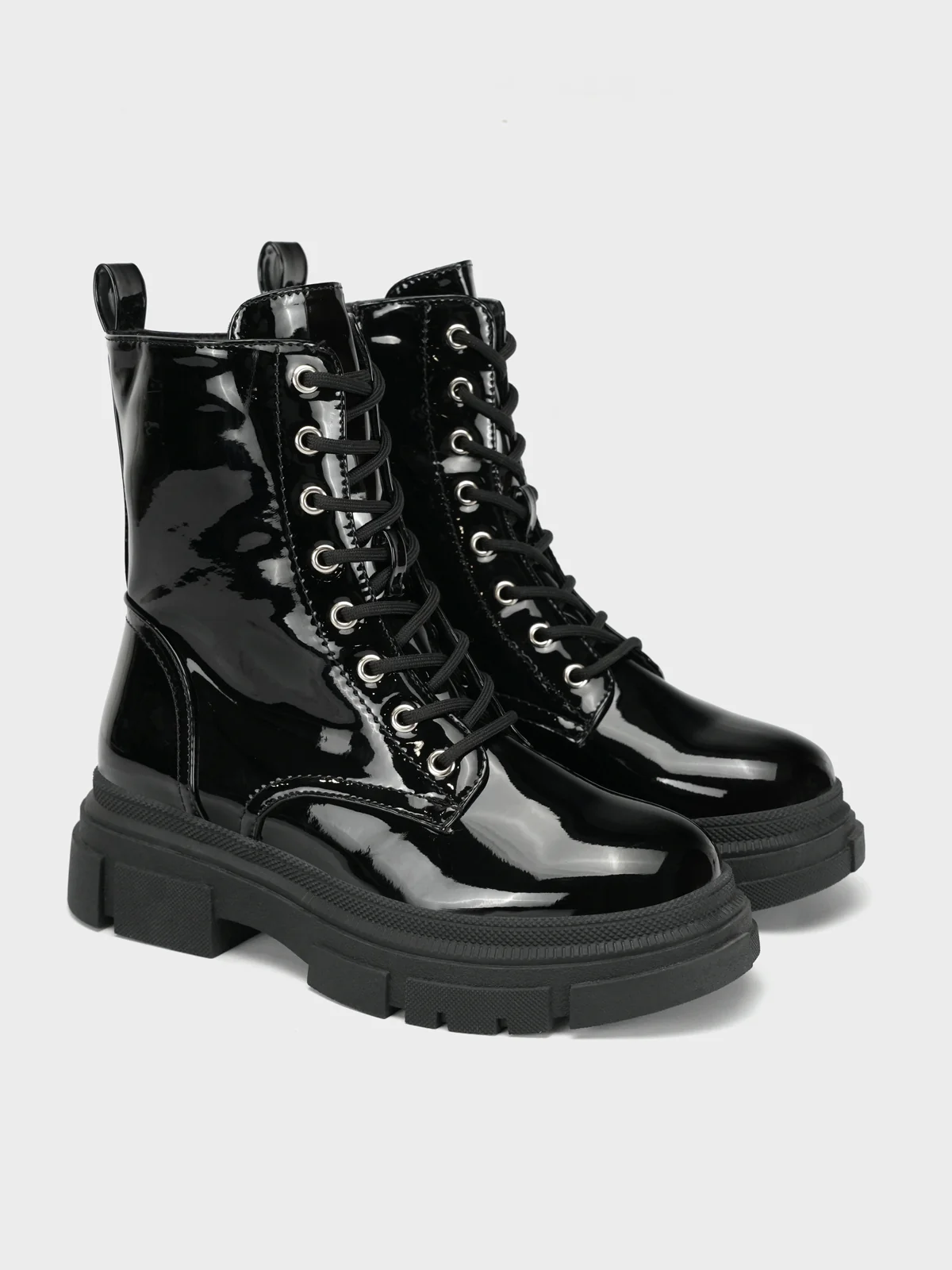 Womens "CEPOS"Laced Up Round Toe Boots - Image 2