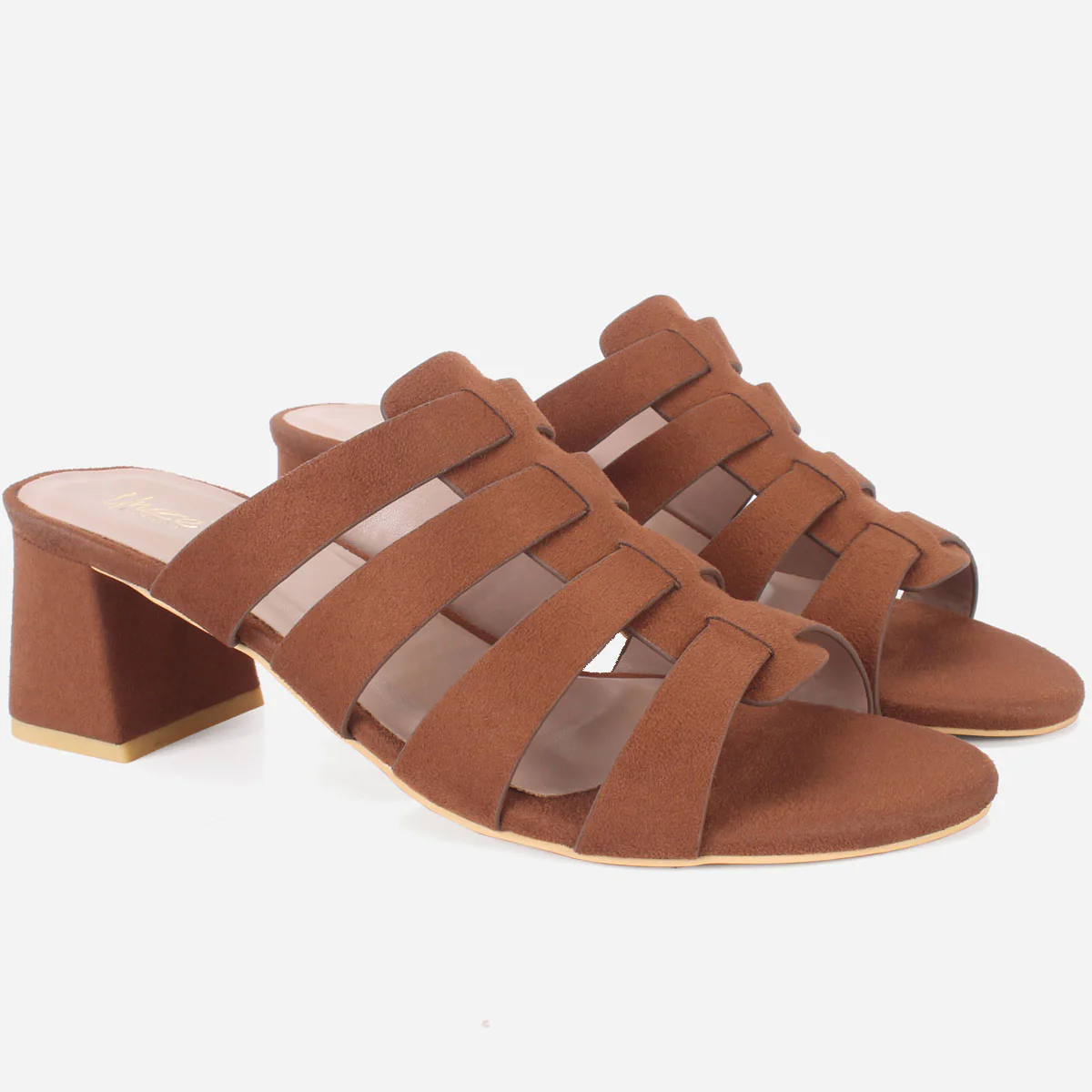 Womens "CHANTRIA" Open Toe Block Heel Sandals - Image 2