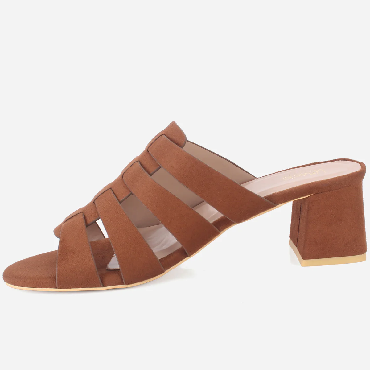 Womens "CHANTRIA" Open Toe Block Heel Sandals - Image 3