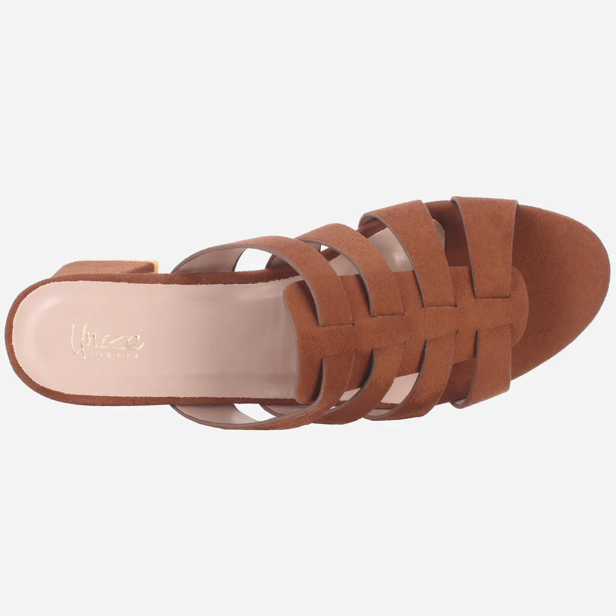 Womens "CHANTRIA" Open Toe Block Heel Sandals - Image 4