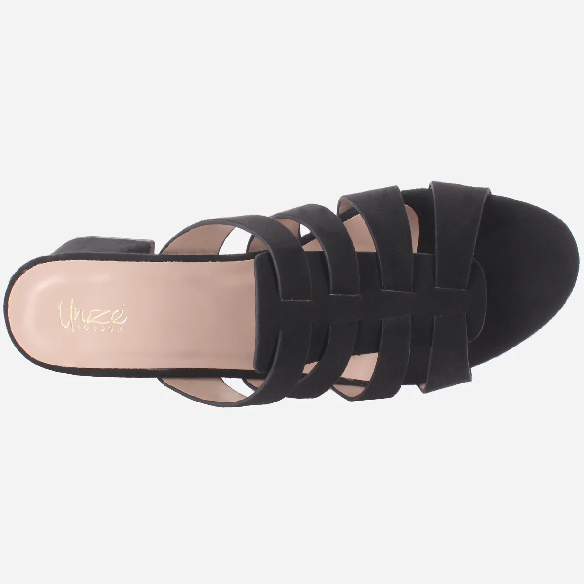 Womens "CHANTRIA" Open Toe Block Heel Sandals - Image 4
