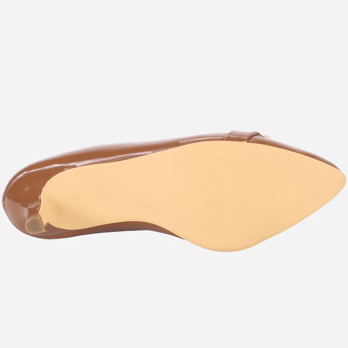 Womens "CINZIA" Patent Buckled Pointed Court Shoes - Image 5