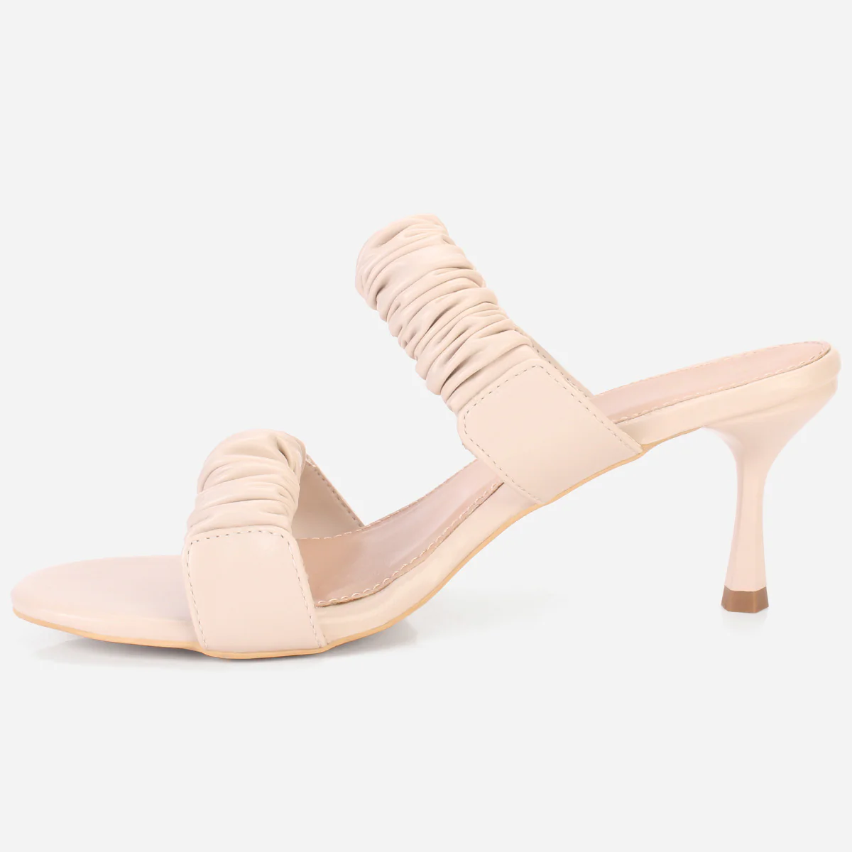 Womens "CLAUDIA" Stiletto Heeled Slip on Sandals - Image 3