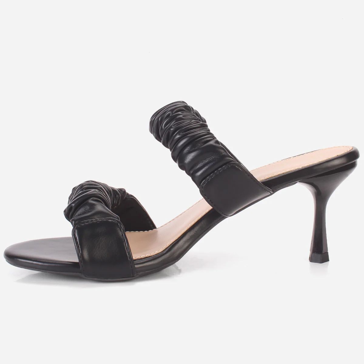 Womens "CLAUDIA" Stiletto Heeled Slip on Sandals - Image 3