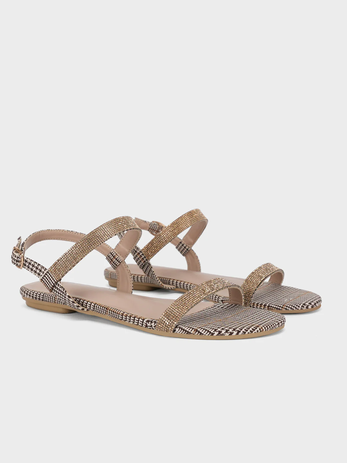 Women's "COACHI" Shimmer Flat Sandals - Image 2