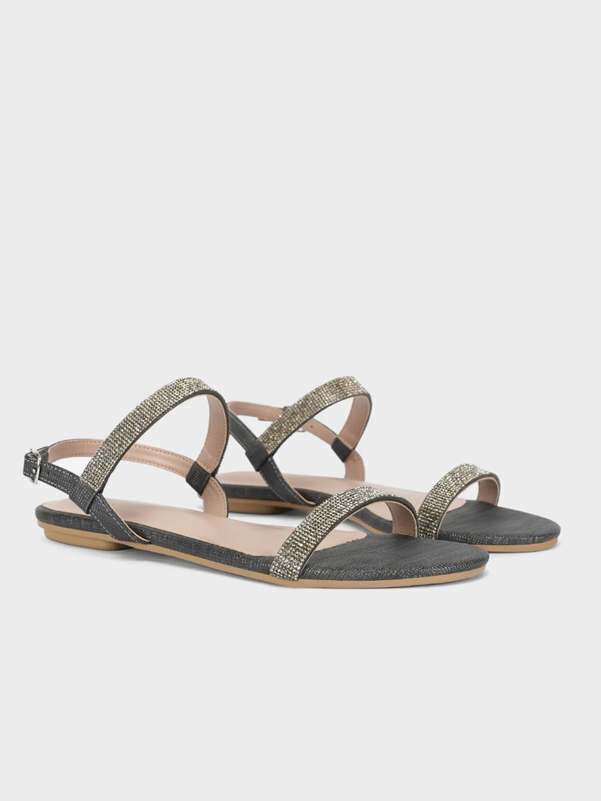 Women's "COACHI" Shimmer Flat Sandals - Image 2