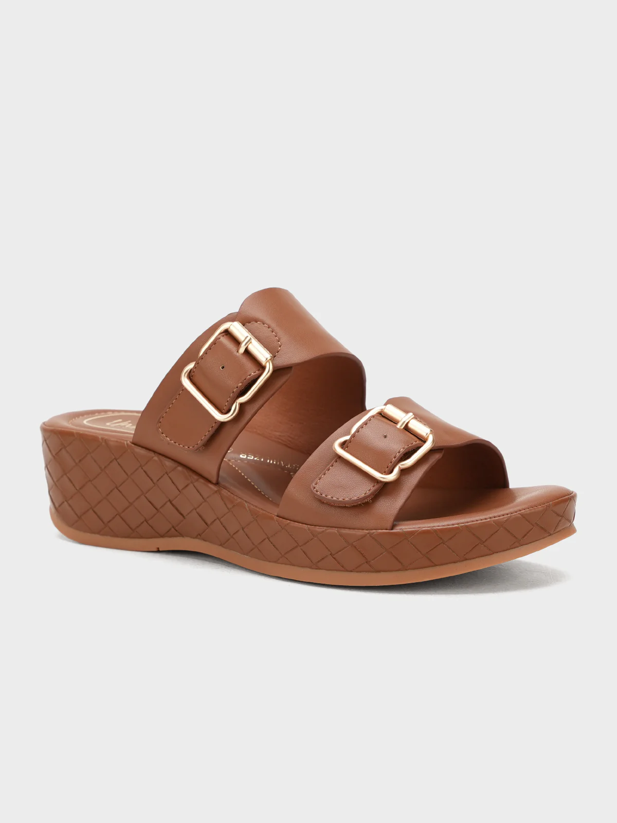 Womens "CORONNA" Stylish Buckle Slippers