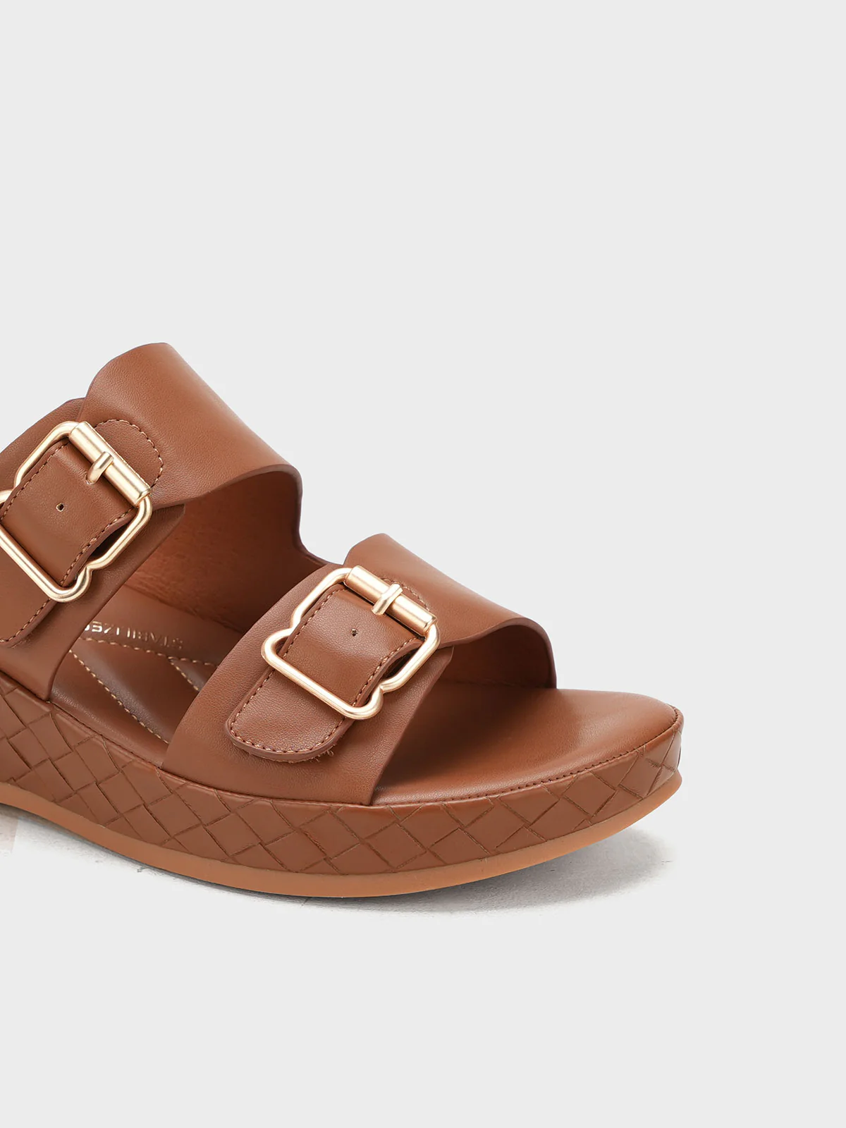 Womens "CORONNA" Stylish Buckle Slippers - Image 4
