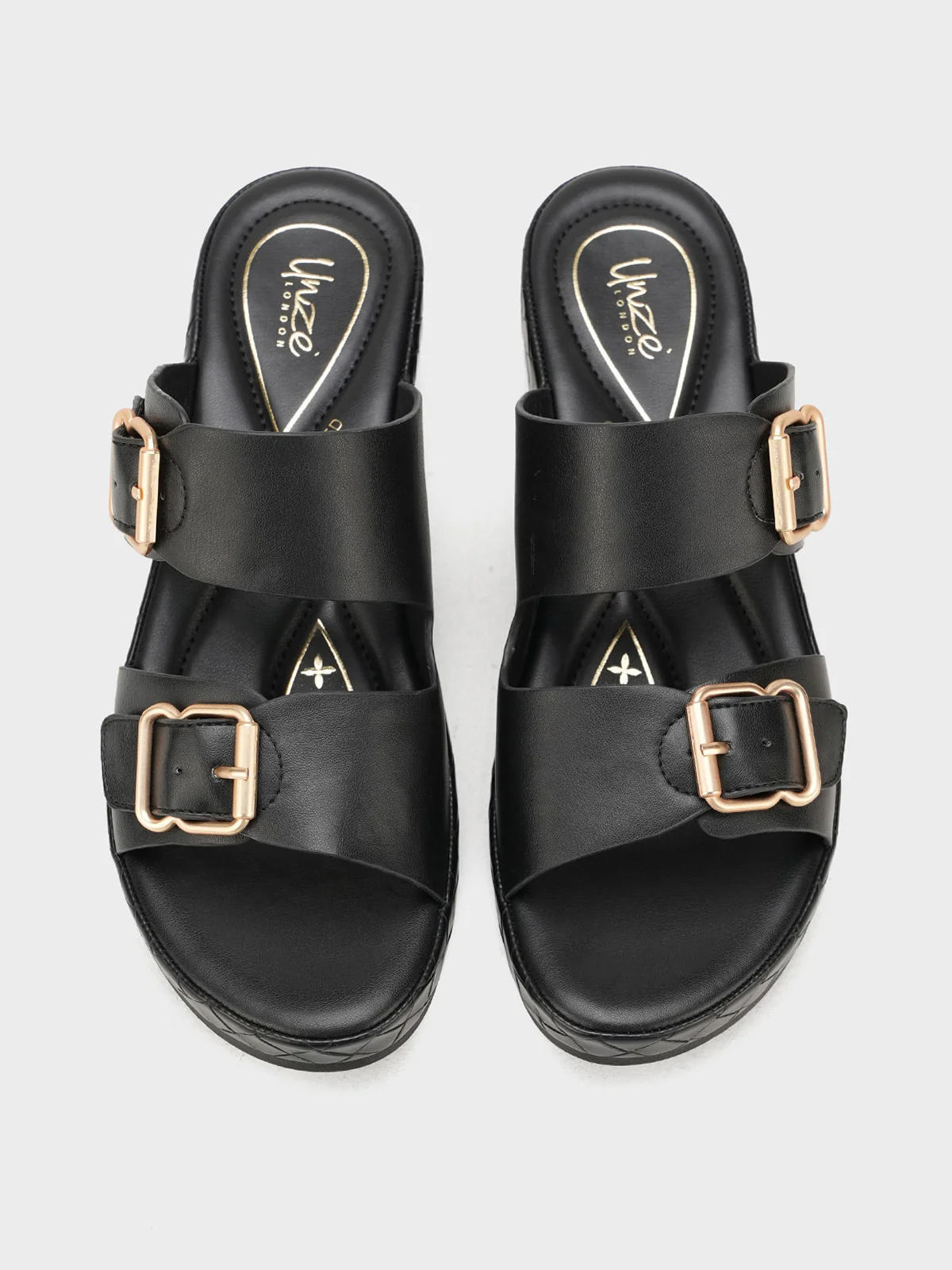 Womens "CORONNA" Stylish Buckle Slippers - Image 6