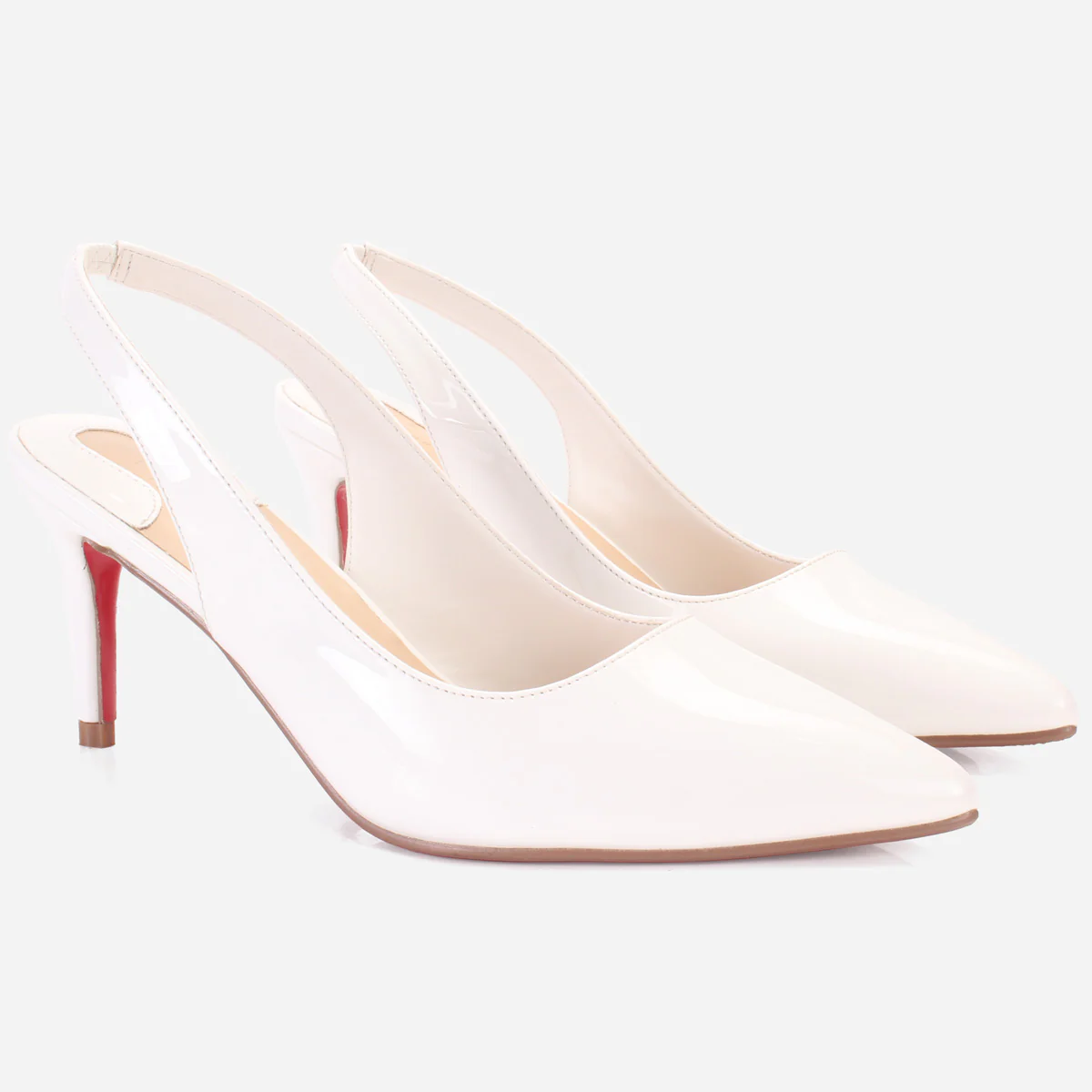 Womens "CRYSTAL" Elegent Sling Back Heeled Sandals - Image 2