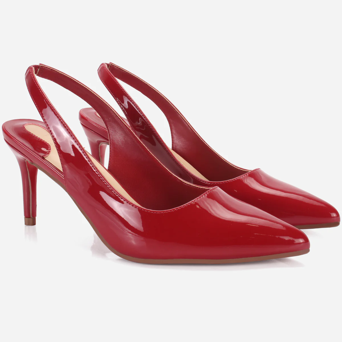 Womens "CRYSTAL" Elegent Sling Back Heeled Sandals - Image 2