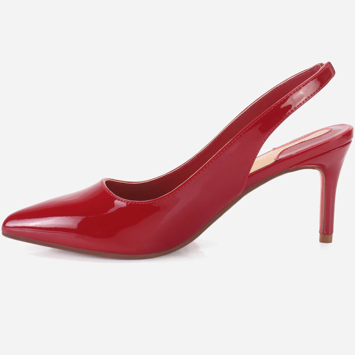 Womens "CRYSTAL" Elegent Sling Back Heeled Sandals - Image 3