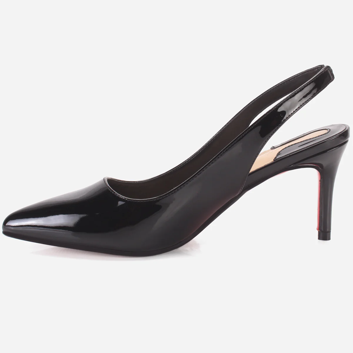 Womens "CRYSTAL" Elegent Sling Back Heeled Sandals - Image 3