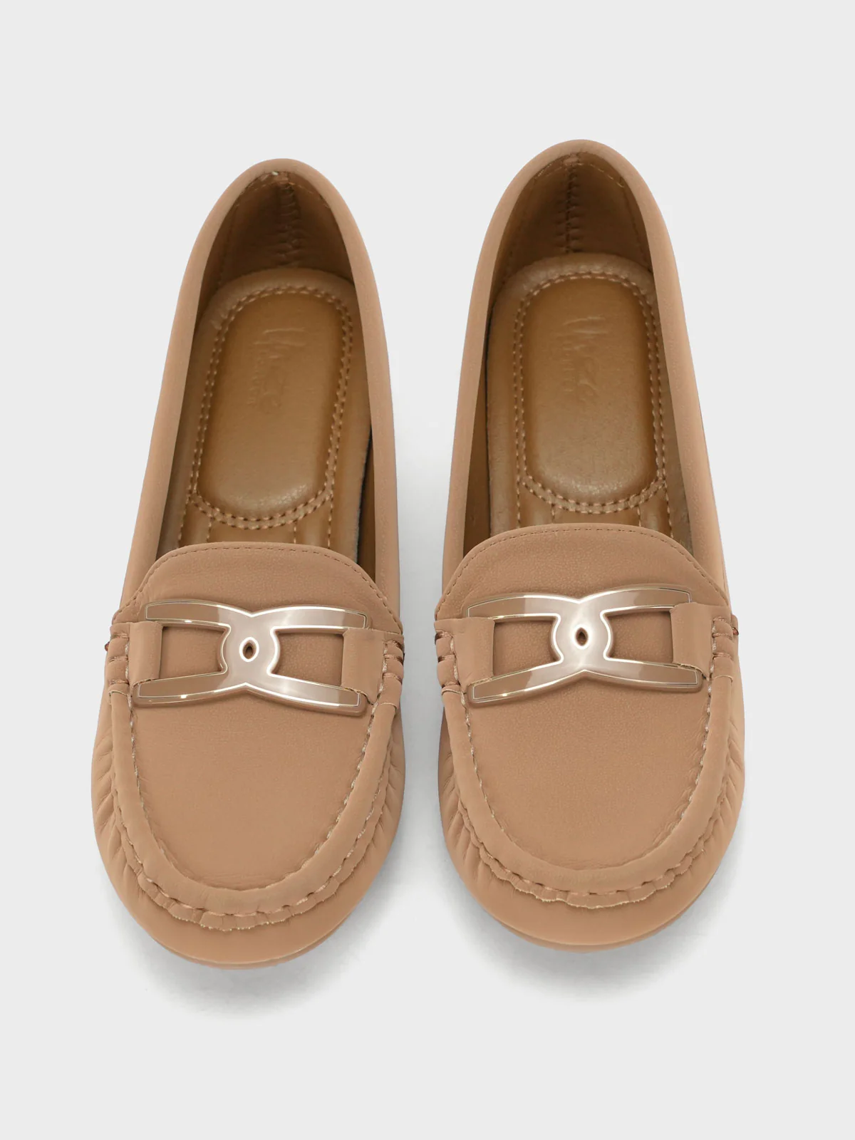 Womens "CZARINA" Comfy Wedge Moccasins - Image 5