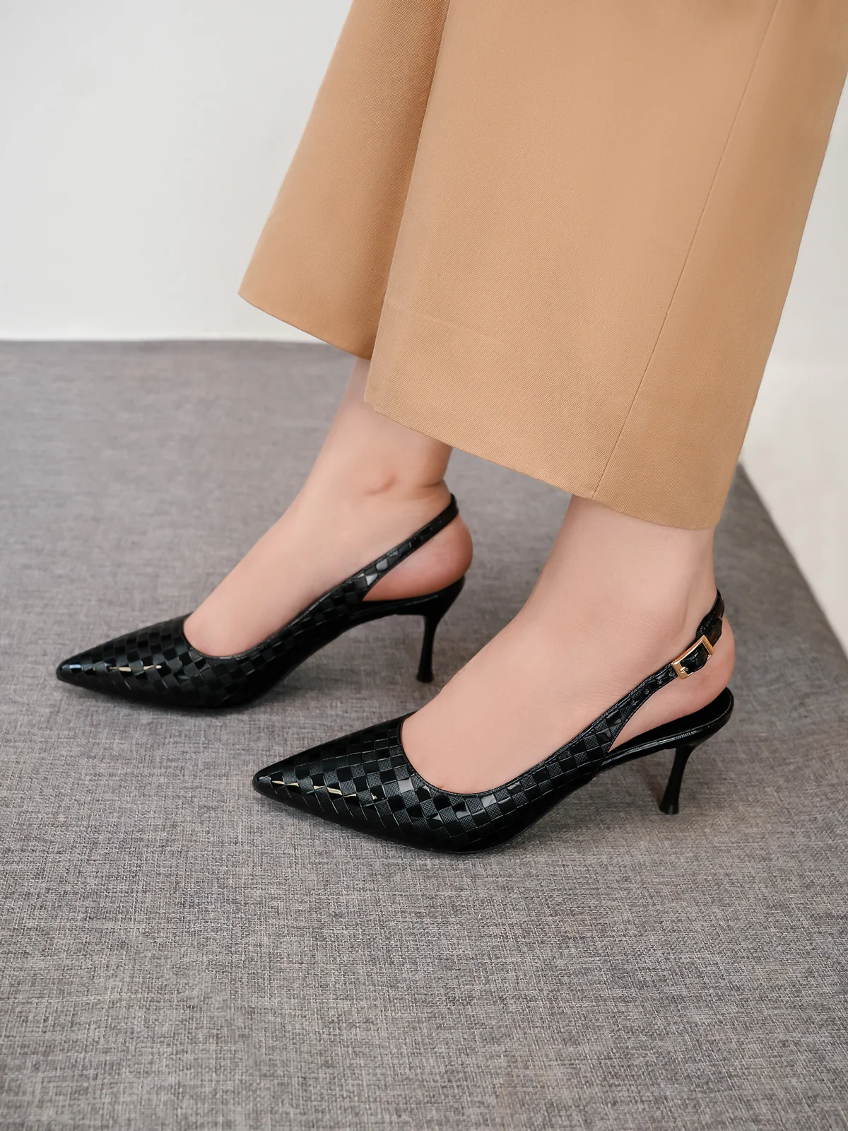 Women's "DAMIA" Pointy Back Strap Sandals - Image 6