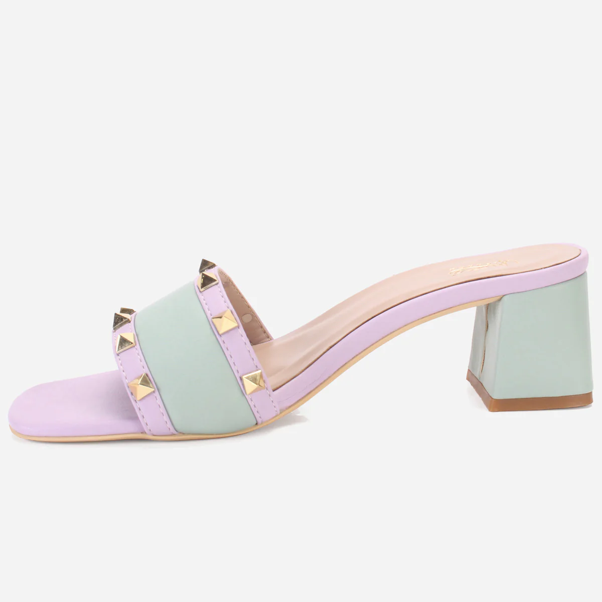 Womens "DEENA" Decorated Block Heeled Sandals - Image 3