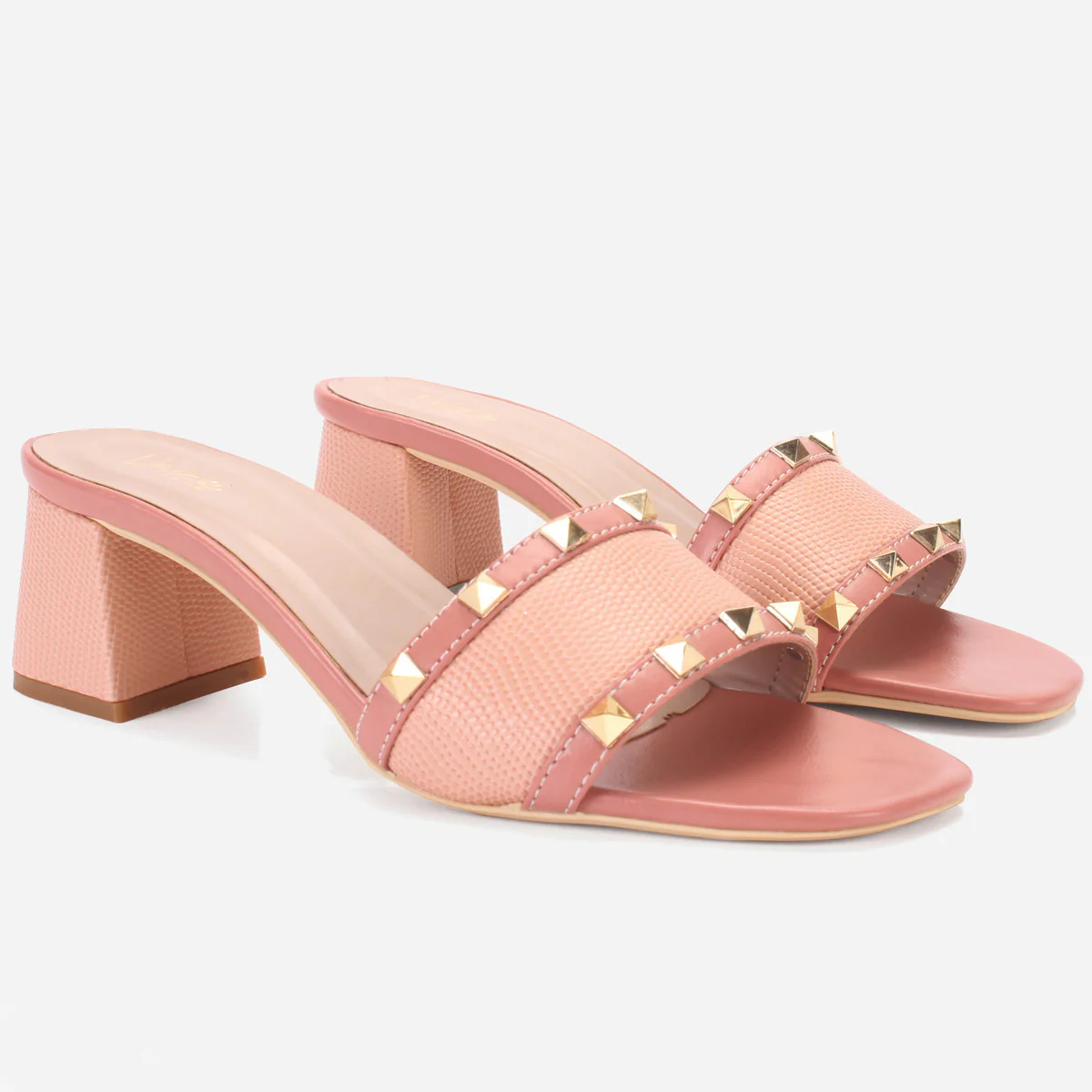 Womens "DEENA" Decorated Block Heeled Sandals - Image 2