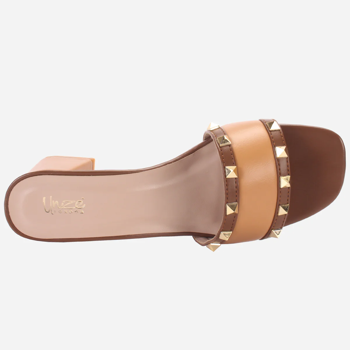 Womens "DEENA" Decorated Block Heeled Sandals - Image 4