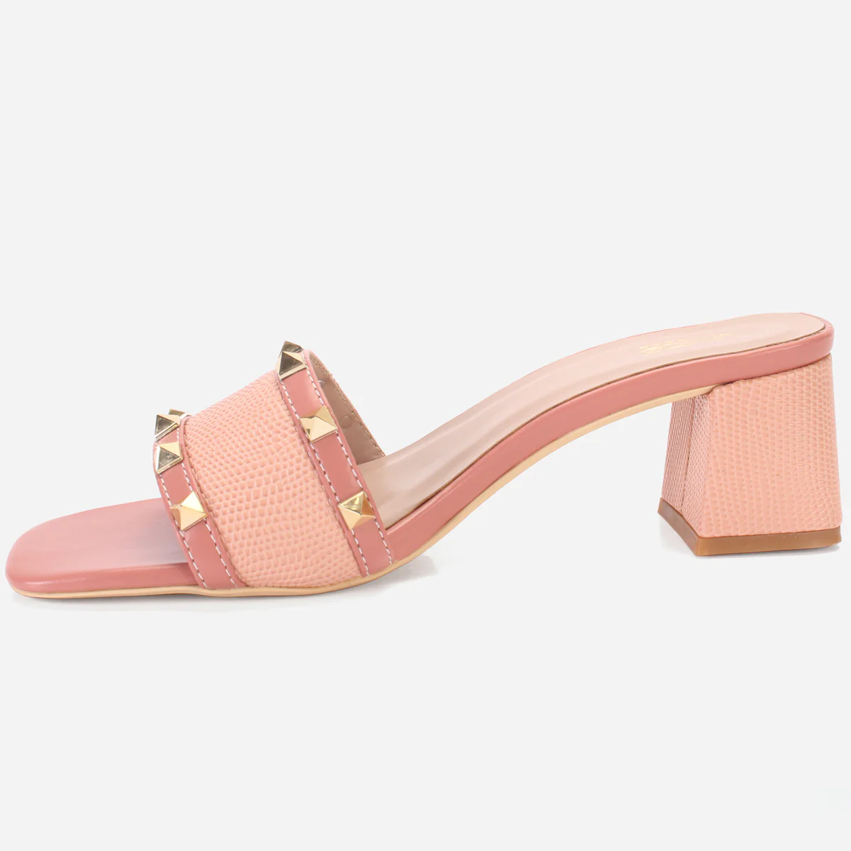 Womens "DEENA" Decorated Block Heeled Sandals - Image 3