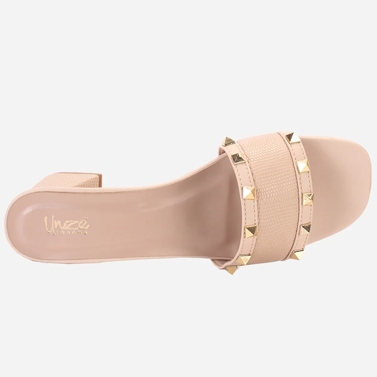 Womens "DEENA" Decorated Block Heeled Sandals - Image 4