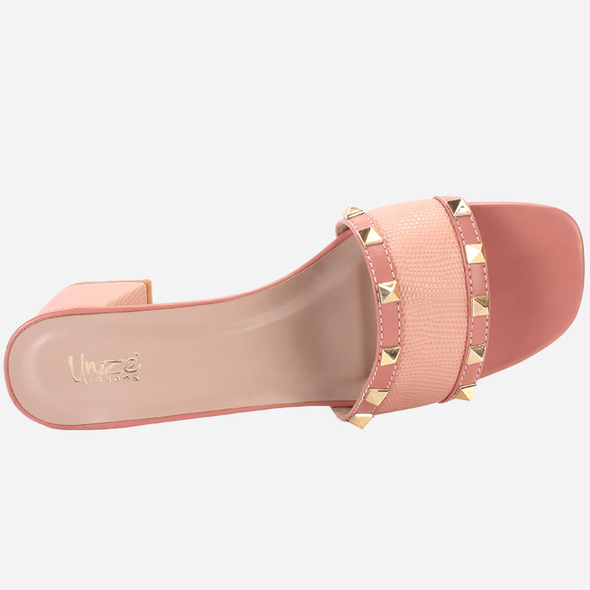 Womens "DEENA" Decorated Block Heeled Sandals - Image 4