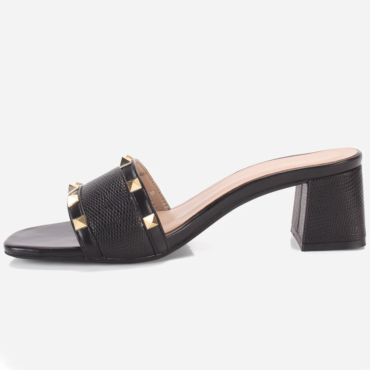 Womens "DEENA" Decorated Block Heeled Sandals - Image 3