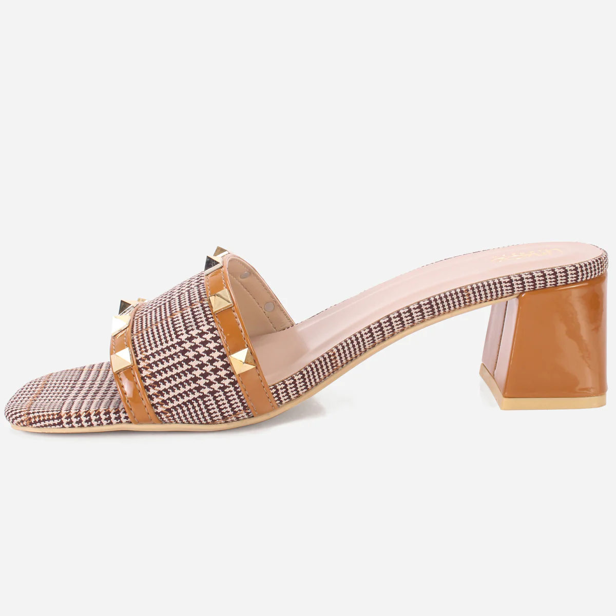 Womens "DEENA" Decorated Block Heeled Sandals - Image 3