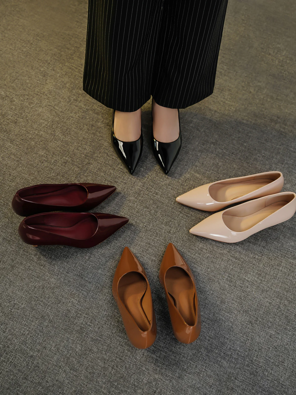 Womens "DIABLO" Pointy Toe Courts - Image 3