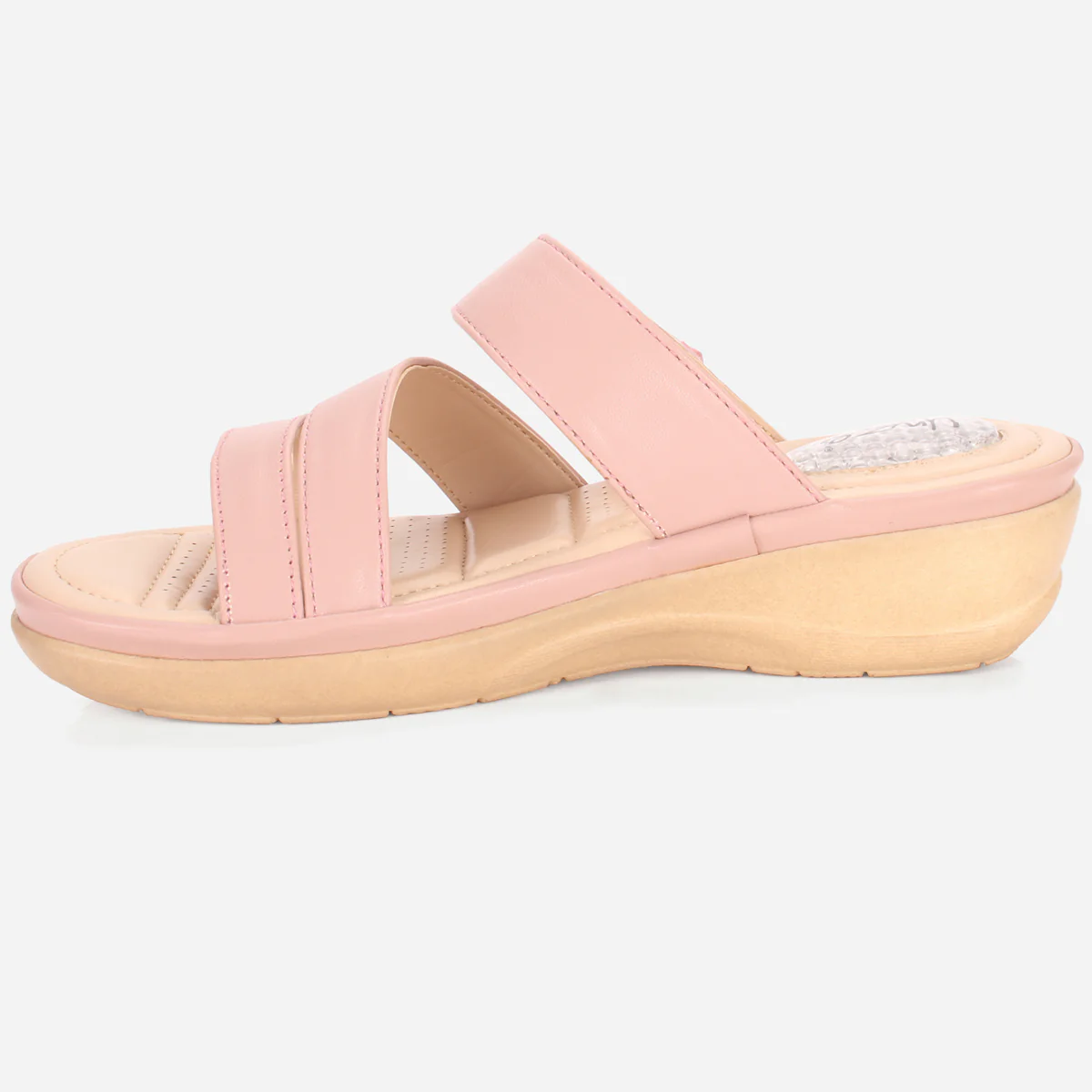 Womens "DIANA" Comfy Everyday Casual Wedge Slippers - Image 3