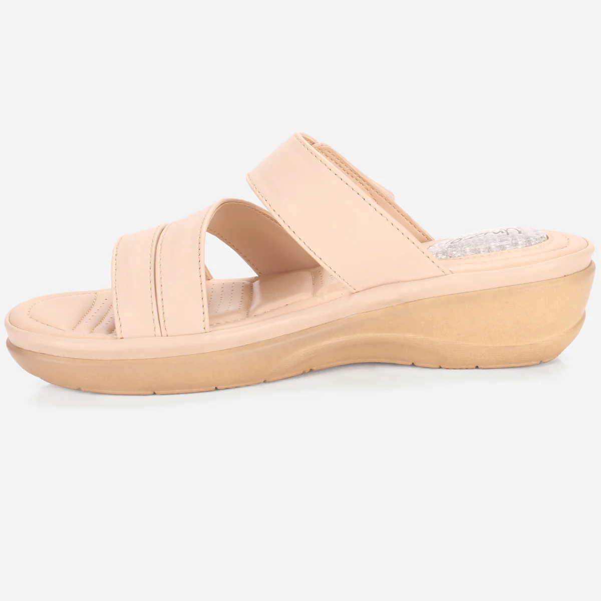 Womens "DIANA" Comfy Everyday Casual Wedge Slippers - Image 3