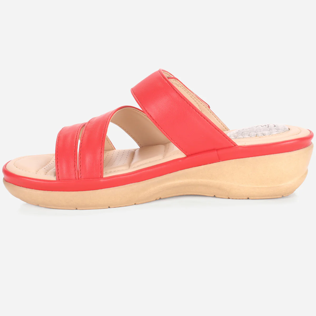 Womens "DIANA" Comfy Everyday Casual Wedge Slippers - Image 3