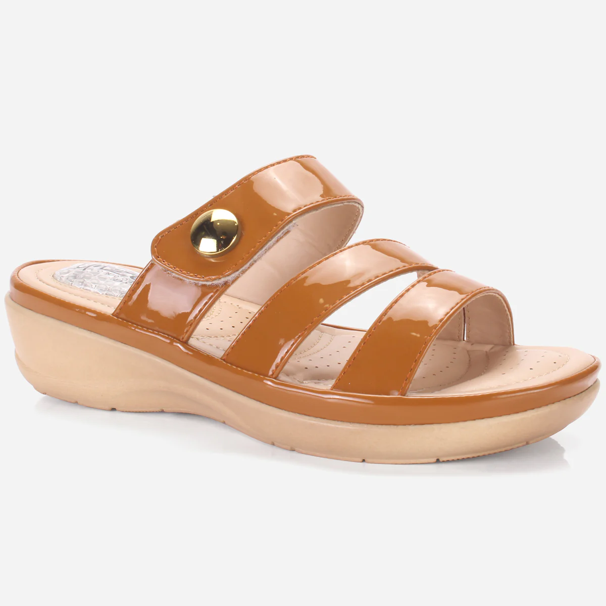 Womens "DIANA" Comfy Everyday Casual Wedge Slippers