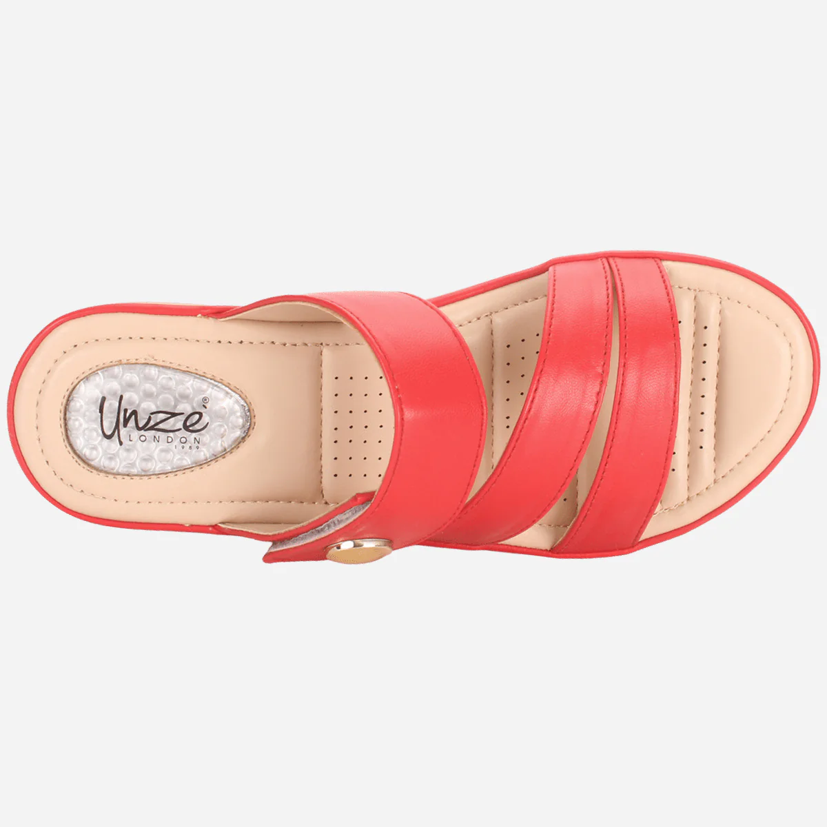 Womens "DIANA" Comfy Everyday Casual Wedge Slippers - Image 4