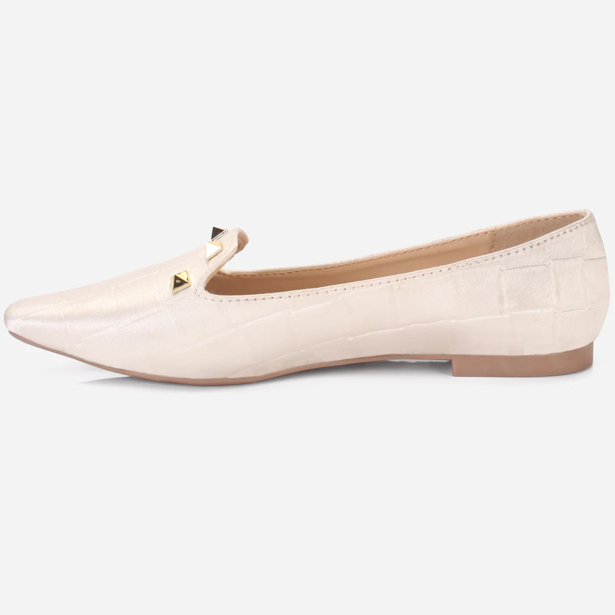 Women's "DIKAX" Pointed Toe Decorated Flat Pumps - Image 3