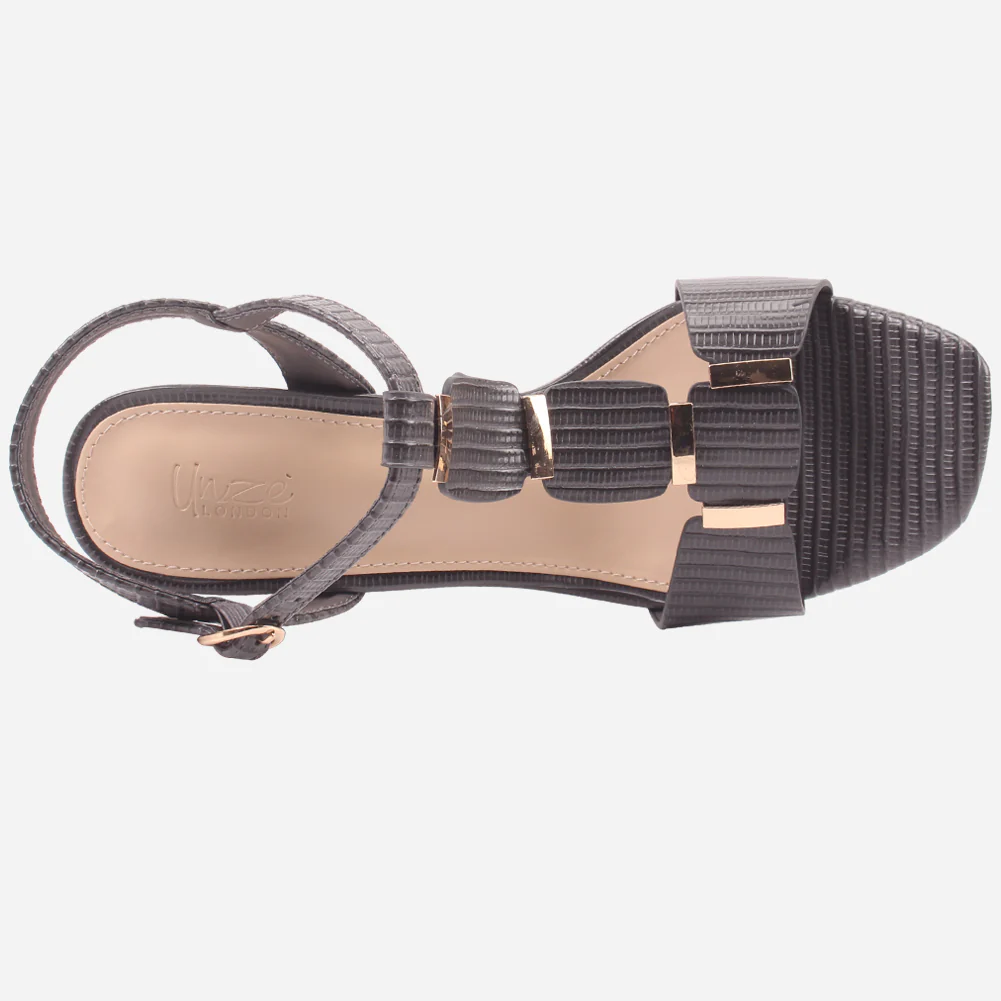 Womens "DIOAR" T-Bar Heeled Party Sandals - Image 4