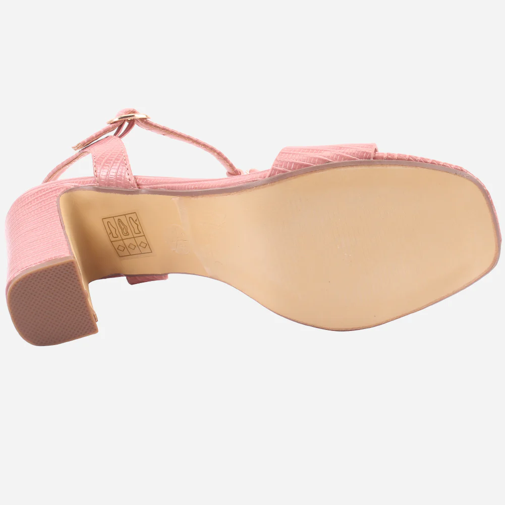 Womens "DIOAR" T-Bar Heeled Party Sandals - Image 5