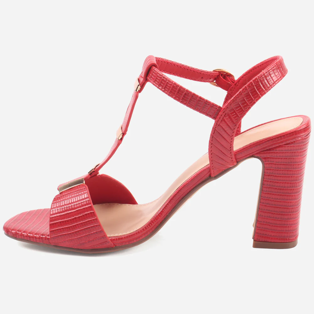 Womens "DIOAR" T-Bar Heeled Party Sandals - Image 3