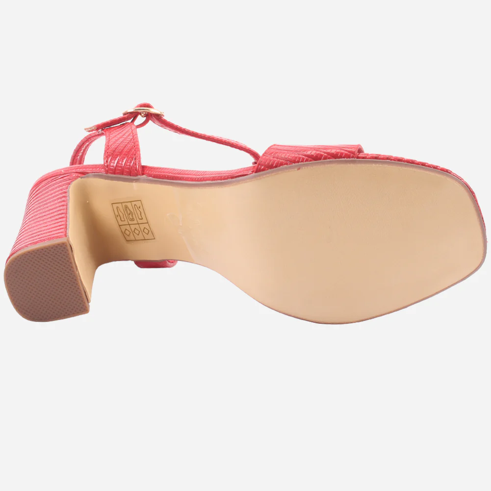 Womens "DIOAR" T-Bar Heeled Party Sandals - Image 5