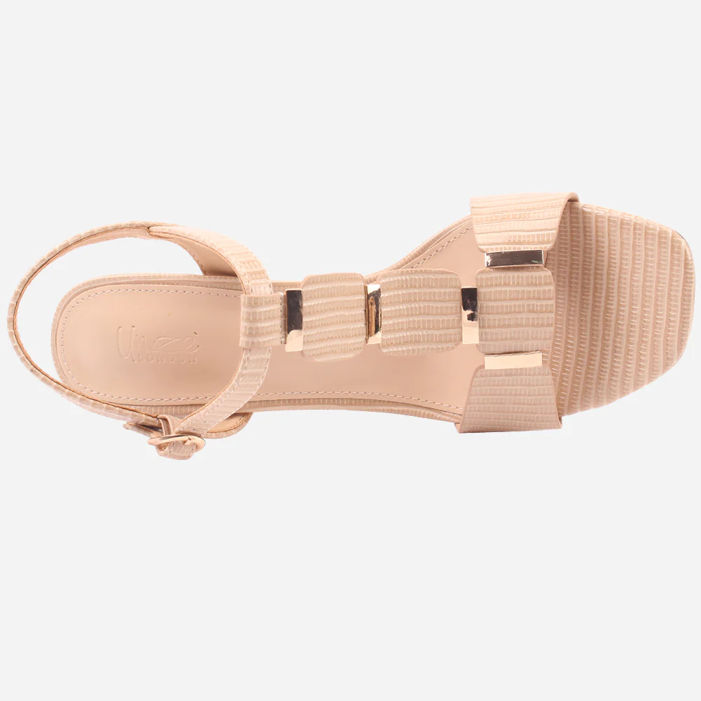 Womens "DIOAR" T-Bar Heeled Party Sandals - Image 4